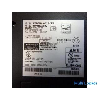 Laptop PC Fujitsu A572/FX