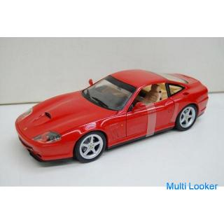 Hot Wheels Ferrari 550 Maranello model red 1/18 scale figure