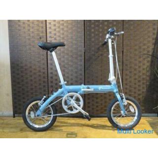Renault FDB140 Folding Bicycle 14 inch Aluminum Frame Light Blue Compact Folding Bicycle
