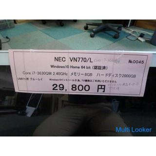 PC integrated ☆ NEC VN770 / L Core i7-3630QM ☆