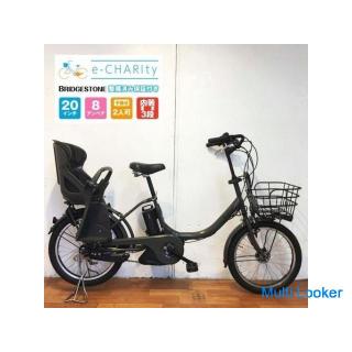 Electric bicycle for children BRIDGESTONE Bike 2 Dark gray 20 inch 8AH For 3 people With exclusive u