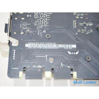 [Tomakomai Banana] MSI Graphic Card GTX 1070 Ti ARMOR 8G PCI Exp 8GB Used Pre-removal operation OK ♪