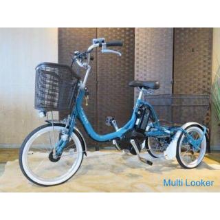 YAMAHA PAS Wagon PA16W 2020 Blue Interior 3-stage 18-inch basket Tricycle with charger Electric assi