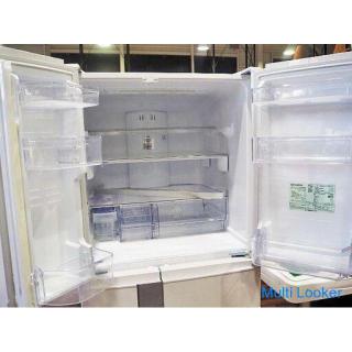 Good Condition ☆ Mitsubishi MR-JX56LX-W Non-Freon Refrigerator 2014 Made Capacity 555L French Door A