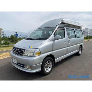 Camper! Toyota Grand Hiace 4WD VCH28K Seating capacity 7 people Navi TV DVD Side awning