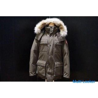 USED ☆ CANADA GOOSE 3341JM R BANCROFT down jacket S / P fur hooded domestic genuine