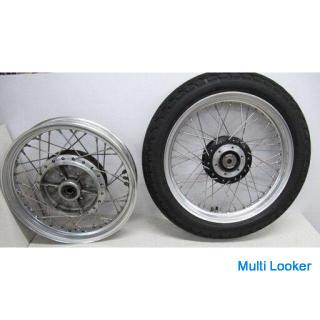 Beauty products! Kawasaki Z2 Z1 Initial 6 holes Front and rear 18 inch stainless spoke wheels