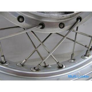 Beauty products! Kawasaki Z2 Z1 Initial 6 holes Front and rear 18 inch stainless spoke wheels