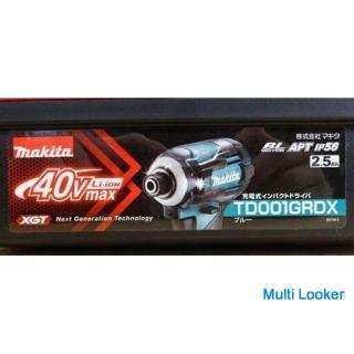 New Makita 40v Max Rechargeable Impact Driver TD001G RDX Blue 2.5Ah Charger / Battery 2 Included