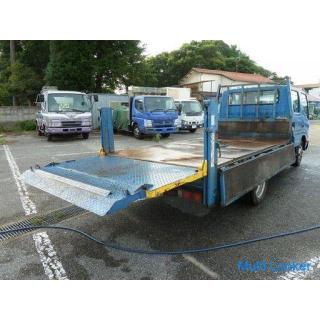 2010 Dyna 2 ton flat long W cab power gate Gross vehicle weight less than 7.5t (5190kg) 2 ton loadin