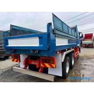 [With vehicle inspection] Mitsubishi Fuso Super Great dump model QKG-FV50VX 7 speed 380PS 2 differen